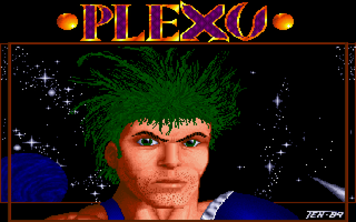 Plexu: The Time Travellers (DOS) screenshot: Title screen