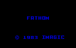 Fathom (Intellivision) screenshot: Title screen