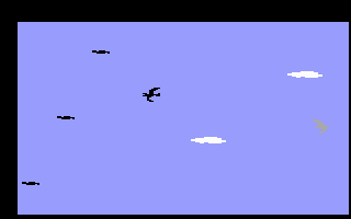Fathom (Intellivision) screenshot: Flying through the air