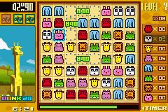Zoo Keeper (Game Boy Advance) screenshot: Getting quite a lot of points here