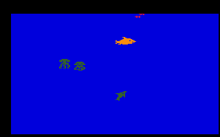 Fathom (Intellivision) screenshot: Swimming under the sea...