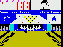 Superstar Indoor Sports (ZX Spectrum) screenshot: On target