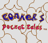 Conker's Pocket Tales (Game Boy Color) screenshot: Title screen (in Game Boy Color)