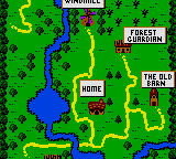 Conker's Pocket Tales (Game Boy Color) screenshot: Map screen.