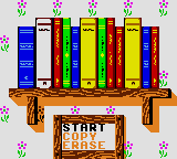 Conker's Pocket Tales (Game Boy Color) screenshot: Select your slot and begin the quest!