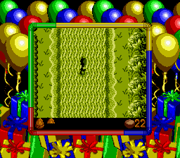 Conker's Pocket Tales (Game Boy Color) screenshot: Sometimes, the river is a great shortcut!
