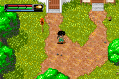 Dragon Ball Z: The Legacy of Goku II (Game Boy Advance) screenshot: I'm sooo strong!