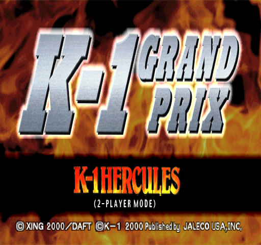 K-1 Grand Prix (PlayStation) screenshot: One of the game modes.