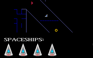 Shooting Star (Amiga) screenshot: These obstacles keep changing making it hard to pass