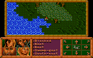 Dragonflight (Atari ST) screenshot: Watch out for the swamp gas!