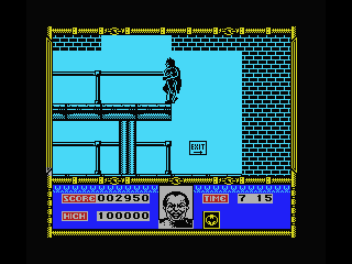 Batman (MSX) screenshot: Don't fall down