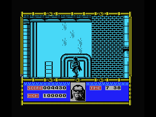 Batman (MSX) screenshot: Use your rope to climb