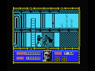 Batman (MSX) screenshot: Shoot the bastard