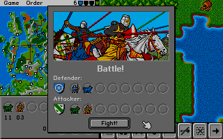 Alterra (Atari ST) screenshot: Battle!