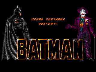 Batman (Amiga) screenshot: Title screen