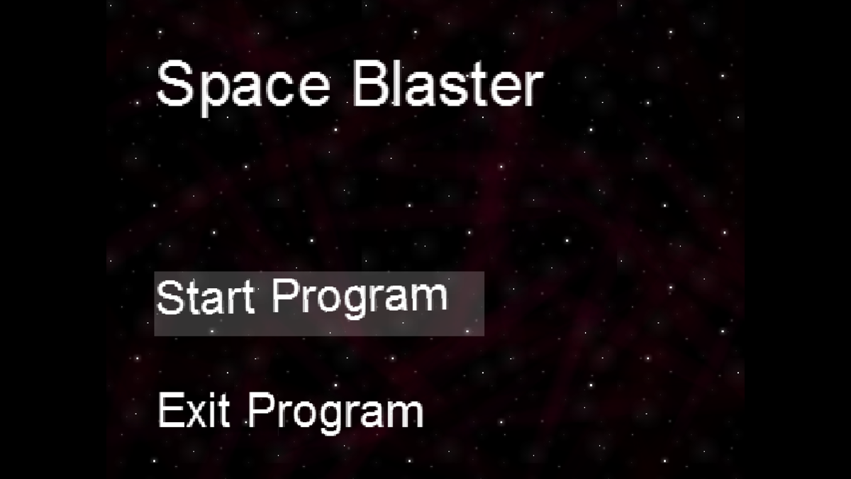 Space Blaster (Lines) (Windows) screenshot: Title screen