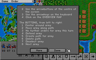 Alterra (Atari ST) screenshot: Help