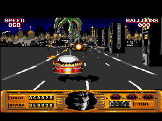 Batman (Amiga) screenshot: Cut the balloons off