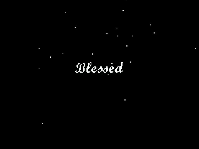 Blessed (Windows) screenshot: Title screen