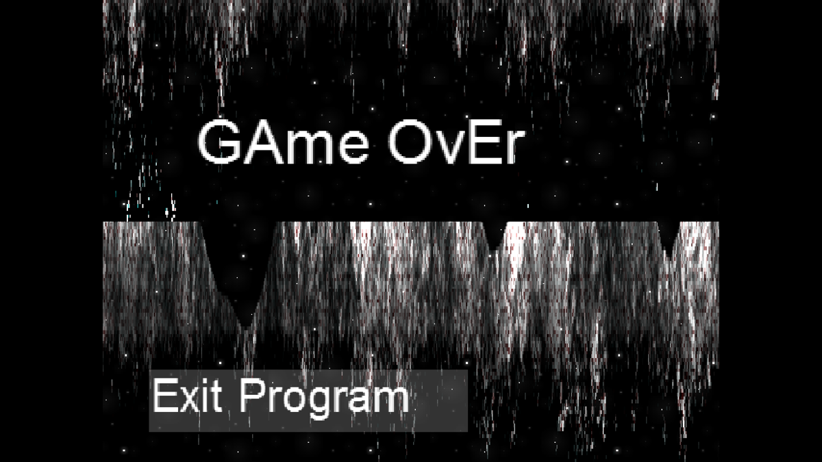 Space Blaster (Lines) (Windows) screenshot: Game over?