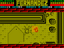 Fernandez Must Die (ZX Spectrum) screenshot: Must move round that barrier