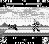 Battle Arena Toshinden (Game Boy) screenshot: That hurts!