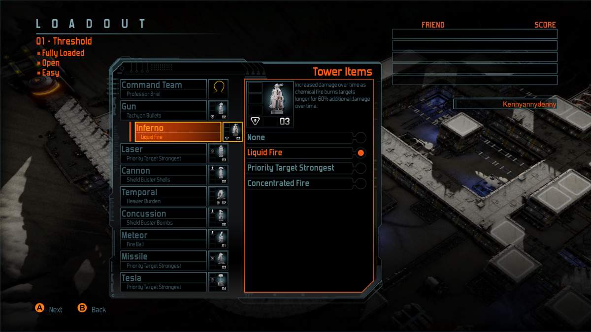 Defense Grid 2 (Xbox One) screenshot: Every defensive tower has its own upgrades, which can be customized.