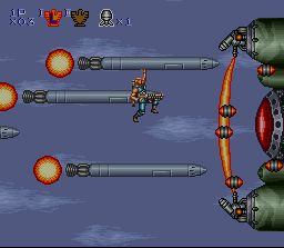 Contra III: The Alien Wars (SNES) screenshot: Boss Nr. 4