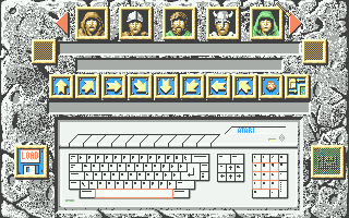 Battle Master (Atari ST) screenshot: Game setup