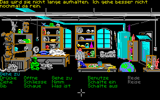 Indiana Jones and the Last Crusade: The Graphic Adventure (Amiga) screenshot: Indy's office