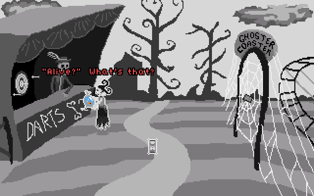 Spooks (Windows) screenshot: The booth where you get your goldfish Spooks.