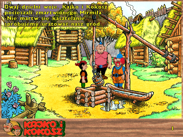 Krzyżówka Kajko I Kokosz Szkoła Latania Screenshot of Kajko i Kokosz: W Krainie Borostworów (Windows, 1997