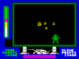 Cosmic Wartoad (ZX Spectrum) screenshot: The sprite looks okay from all 4 angles
