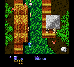 Sky Shark (NES) screenshot: Fight in the sky