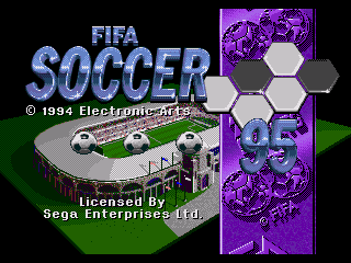 FIFA Soccer 95 (Genesis) screenshot: Title screen