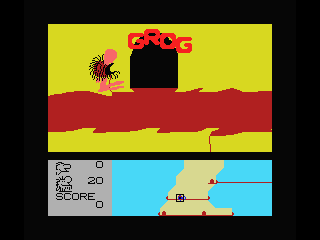 B.C. II: Grog's Revenge (MSX) screenshot: He's angry!