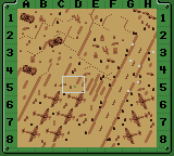 Army Men 2 (Game Boy Color) screenshot: The map