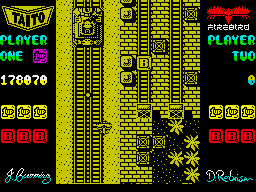 Sky Shark (ZX Spectrum) screenshot: Railway.