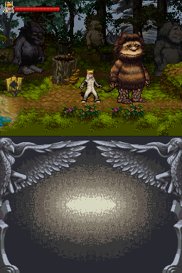 Where the Wild Things Are (Nintendo DS) screenshot: Max in the game's hub world.