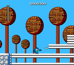 Mega Man (NES) screenshot: Bombman's stage