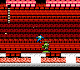 Mega Man 2 (NES) screenshot: Heat Man's stage