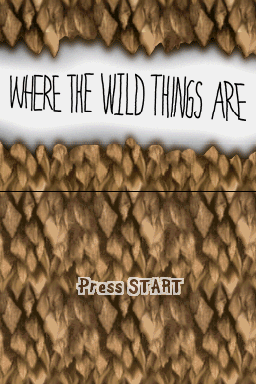Where the Wild Things Are (Nintendo DS) screenshot: The game's title screen.