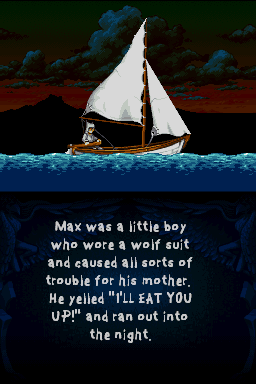 Where the Wild Things Are (Nintendo DS) screenshot: A shot from the game's intro.