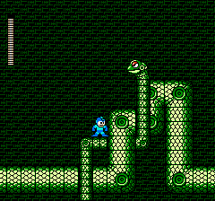 Mega Man 3 (NES) screenshot: Snake Man's stage