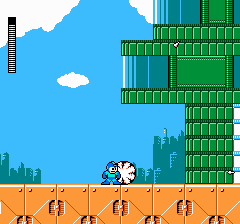 Mega Man 3 (NES) screenshot: Needle Man's stage