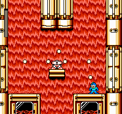 Mega Man 3 (NES) screenshot: Shadow Man's stage