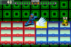 Mega Man Battle Network 2 (Game Boy Advance) screenshot: More battle
