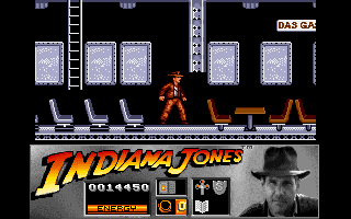 Indiana Jones and the Last Crusade: The Action Game (Amiga) screenshot: Level 3 - Dining room.