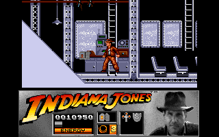 Indiana Jones and the Last Crusade: The Action Game (Amiga) screenshot: Level 3 - Radio room.