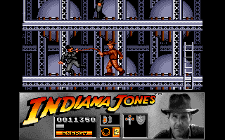 Indiana Jones and the Last Crusade: The Action Game (Amiga) screenshot: Level 3 - "Nazis... I HATE THESE GUYS!"